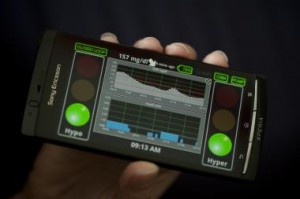 The artificial pancreas uses a reconfigured smart phone as part of its system.